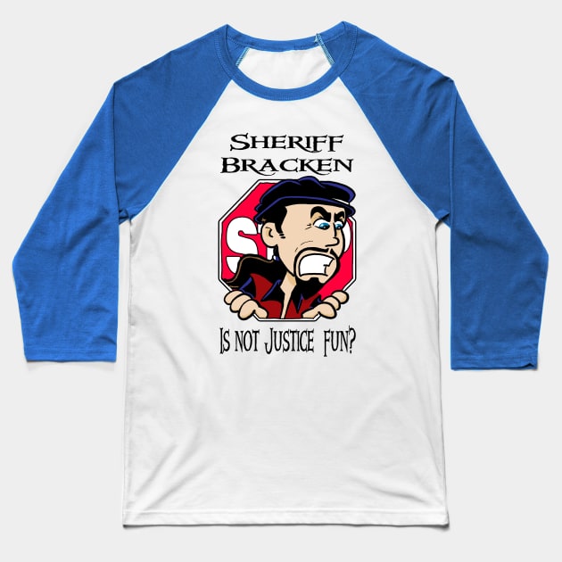 Is Justice not fun? Baseball T-Shirt by keithcsmith
